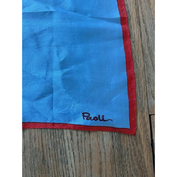 Paoli Scarf MidCentury Modern 27” Square Pop Art European Geometric MCM Vtg - Picture 2 of 3